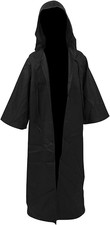 Kids Children Tunic Hooded Robe Cloak Knight Gothic Fancy Dress Halloween Masque