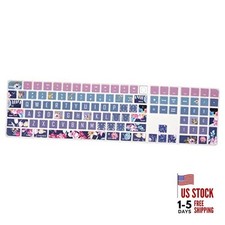 Keyboard Cover Skin for 2021 New Apple iMac Magic Keyboard Model: Red Flower