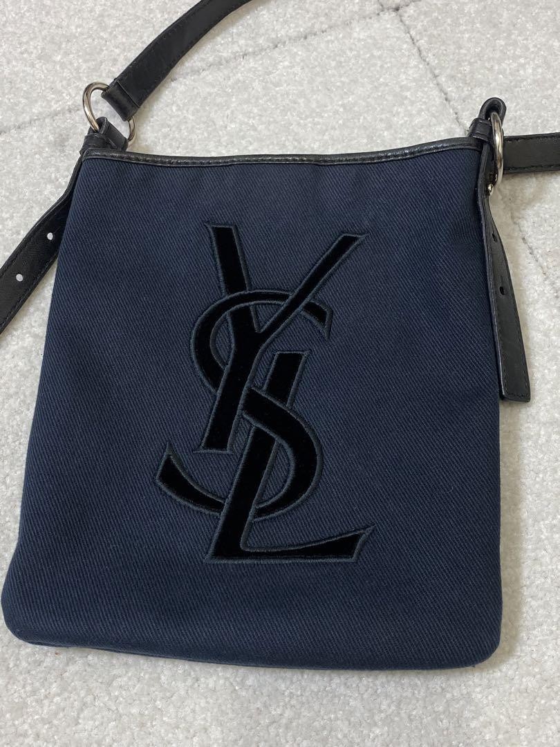 8083. Borsa a tracolla Yves saint Laurent velluto usata