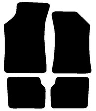 Fits Skoda Felica 1996-2002 Black Luxury Velour Tailored Car Mats Hitech