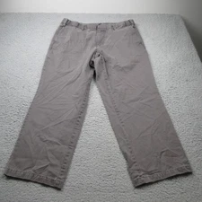 Dockers Pants Mens 36X29 Gray Flat Front Chino Casual