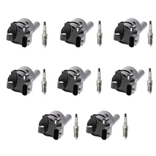 Denso 8 Ignition Coil 8 NGK Platinum Spark Plugs Kit For Avalanche Camaro GTO V8
