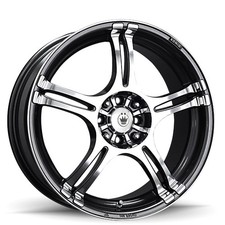Konig Incident 16x7 5x1005x114.3 Offset 40 Graphite Machine Face Qty Of 4