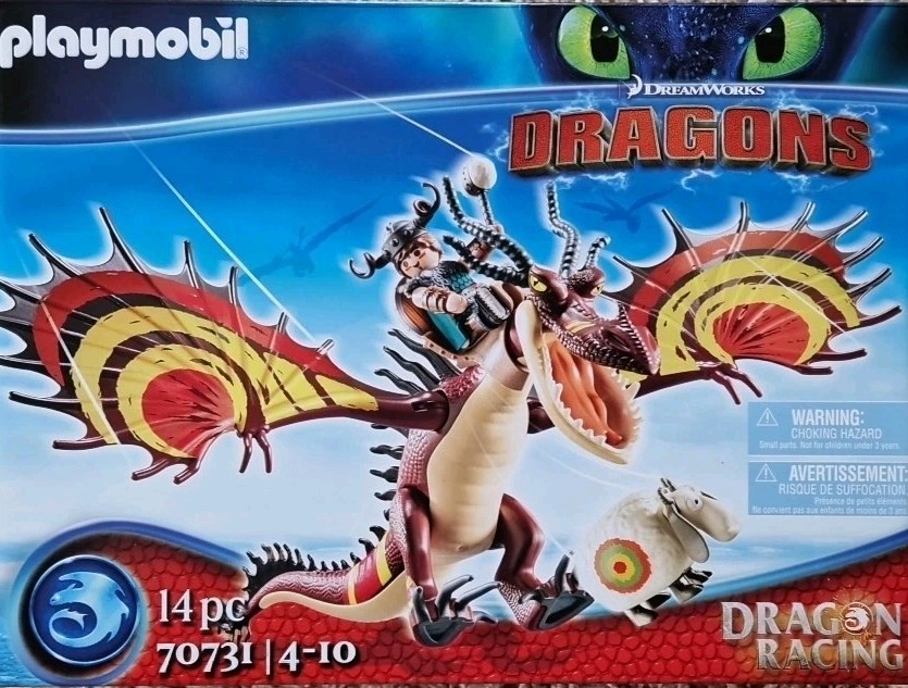 Playmobil 70731 Dragons Racing Rotzbakke y diente de gancho dragón nuevo/embalaje original