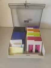 Lot: 61 BLANK 3.5" Floppy Disks - Verbatim & Maxell - Various Colors