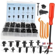 260PCS Bumper Clips car Plastic Rivet Fasteners, 13 Popular Sizes, Suitable