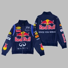 Redbull jacket Print bomber themed racing merch women unsiex f1 Vintage TRACK