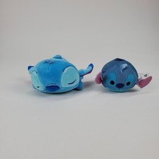 Disney Store Stitch Plush Stuffed Animal 6"  3" Lot of 2 Blue