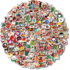 200 Pcs Cute Christmas Vinyl Stickers for Water Bottles, Scrapbooking  Crafts