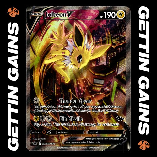 Jolteon V - SWSH183 - Black Star Promo - Pokemon Card - NM/M