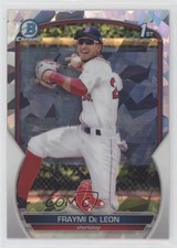 2023 Bowman Chrome Prospects Atomic Refractor Fraymi De Leon #BCP-97 vs5
