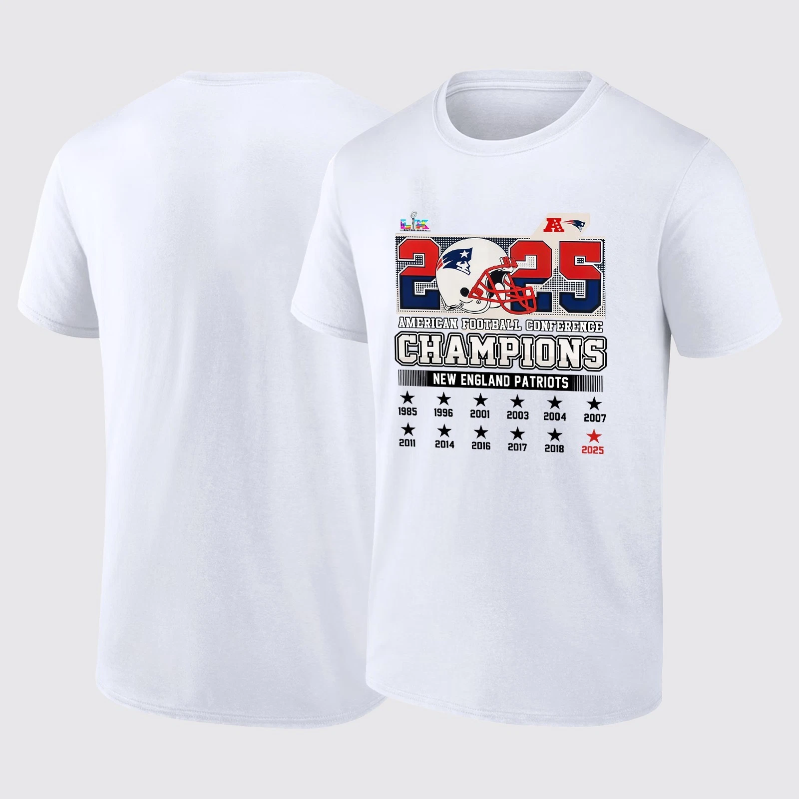 New England Patriots AFC Champions 2025 TShirt