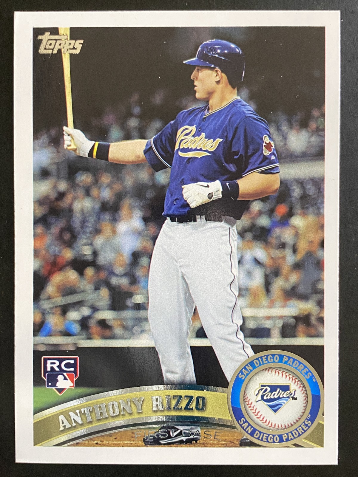 Anthony Rizzo 2011 Topps Update Baseball Rookie Card San Diego Padres #US55