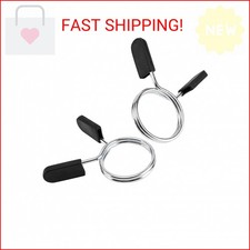 EastyGold Barbell Clips Olympic Barbell Clamps Collars 2 Inches Weight Bars Lock