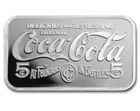 Coca Cola 1 Troy Oz Silver Struck Vintage Bar 999 Fine Silver-Nostalgic!🥤
