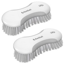 Multi-Purpose Scrub Brush of 2 Pack, Stiff Bristles Cleaning Brush with Non-S...