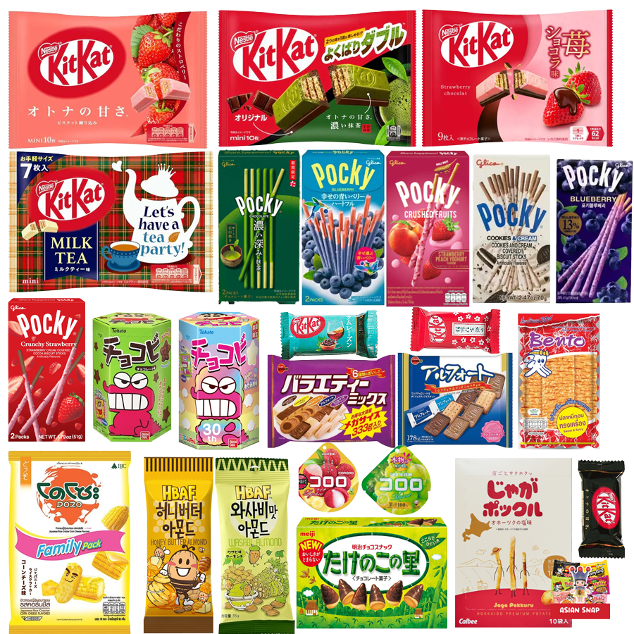 お菓子セット Pocky Galbo KitKat スナック Pack 3] KitKat, Lotte Pepero Assorted Flavors Chocolate Snack