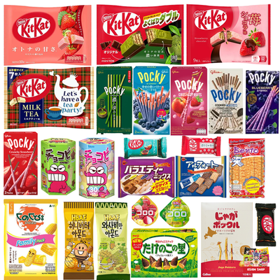 Pack 3] KitKat, Lotte Pepero Assorted Flavors Chocolate Snack