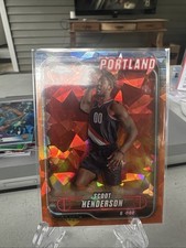 2024-25 Topps Chrome Sapphire SCOOT HENDERSON #/25 ORANGE REFRACTOR Trailblazers
