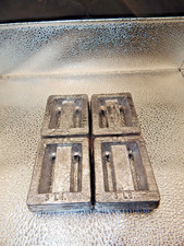 Four 3 lb Mold SCUBA Lead Dive Weights - New - Avg.'s 10.5 Lbs. Tw.