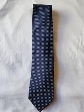 Chaps Tie, Men's Blue Polka-dot All Silk 3" X 57" Chaps Dress Tie
