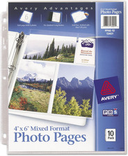 Mixed Format Photo Pages, Acid Free, Pack of 10 13401