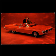1967 Pontiac Grand Prix Convertible Original Dlrpromo Postcard Unused Vg
