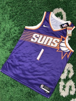 Nike Dri-Fit Devin Booker Jersey Phoenix Suns Purple Size Large 48 Brand New
