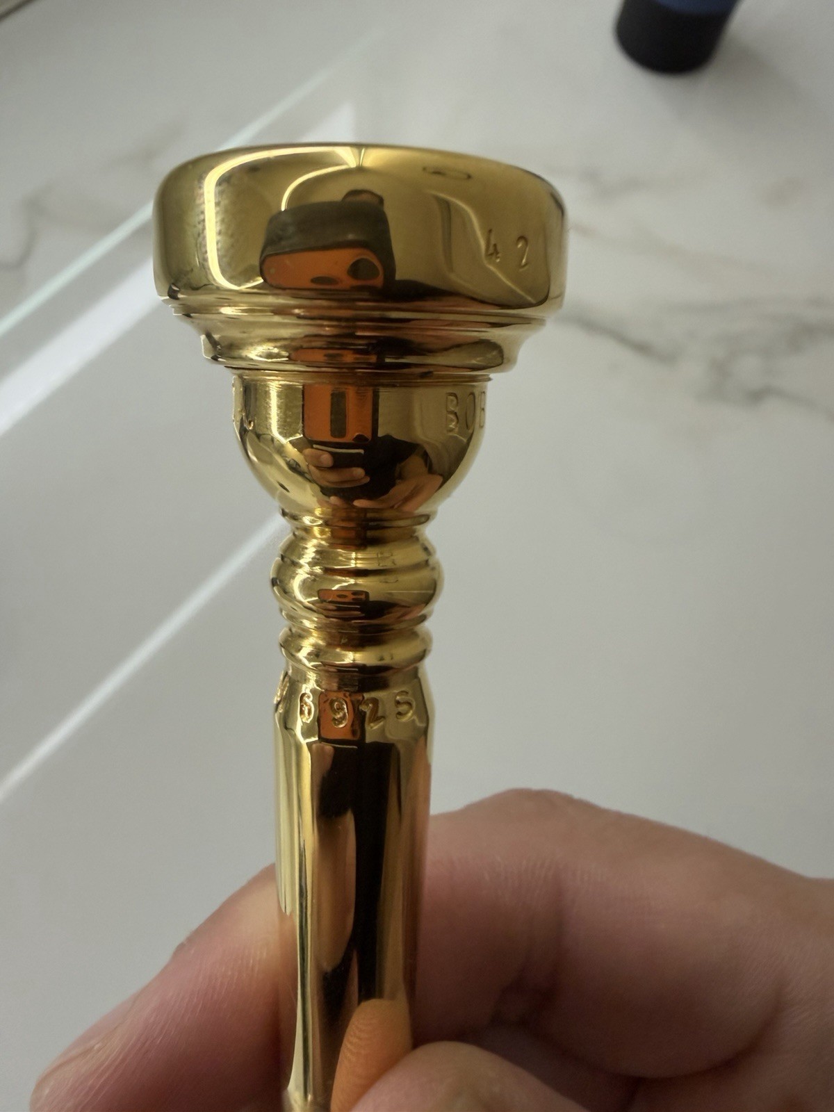 Bob Reeves Trumpet Mouthpiece 42M692s Gold plated