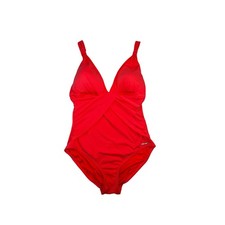 Vince Camuto Swim Red Orange One Piece Swimsuit Womens Size 14