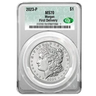 2023-P $1 Morgan Silver Dollar CACG MS70 First Delivery