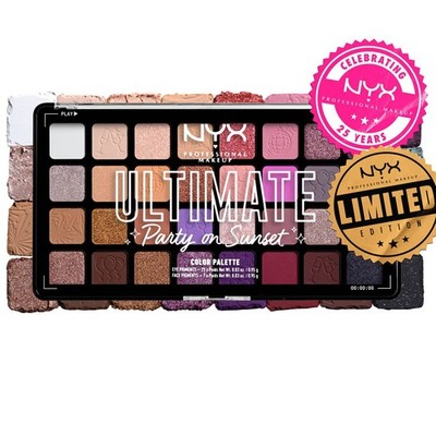 NYX Professional Makeup Party On Sunset 32-Color Eyeshadow Palette - New