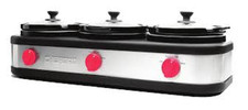Chefman RJ15-125-TRO triple olla lenta y servidor buffet