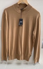 HUGO BOSS JUMPER SWEATER CREW NECK SWEATSHIRT  SIZE Large BEIGE RRP £150