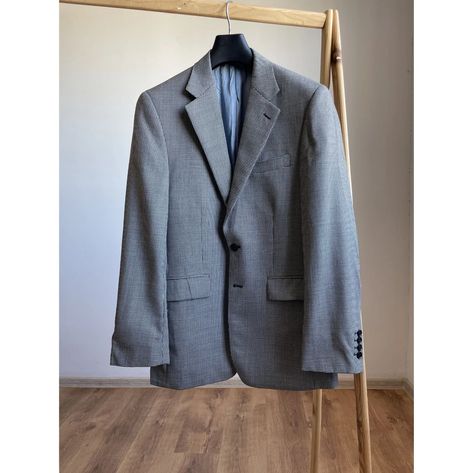 Traje de lana pata de gallo Charles Tyrwhitt talla US/UK 38R pantalones W32 L32 - Imagen 2 de 4