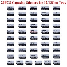 20PCS Stickers Labels for DELL KG1CH F238F 8FKXC G176J 2.5"/3.5" HDD Tray Caddy