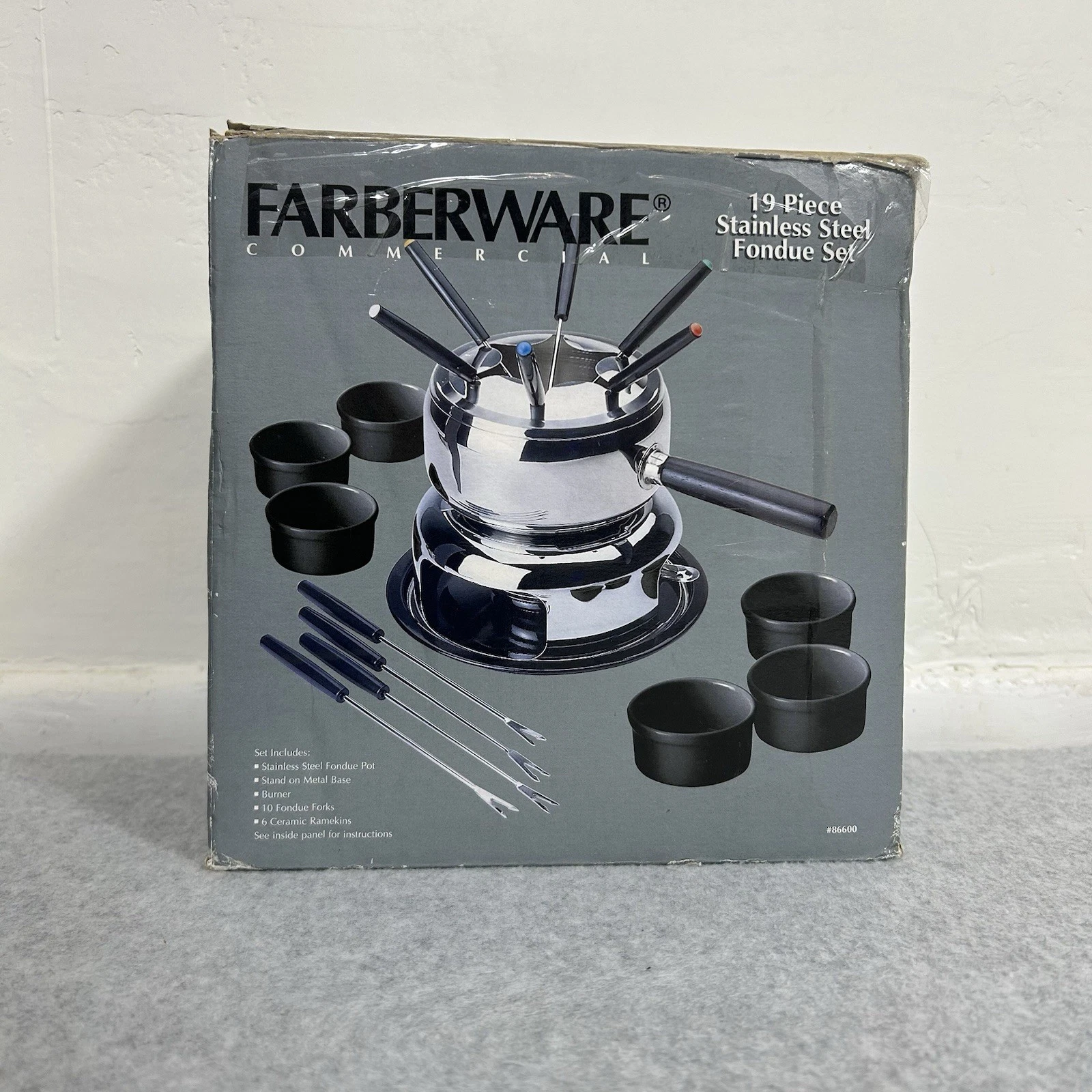 Farberware Commercial 19 Piece Fondue Set Stainless Steel