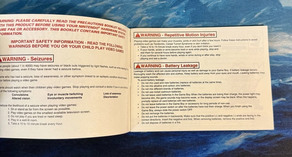 Wario Land 4 GBA (Game Boy Advance, 2001) Manual Only Authentic Very Good Shape - Image 3 of 4