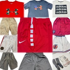 Youth Small Boys 12 pc Clothing Lot Under Armour Nike Adidas Shirts Shorts Socks