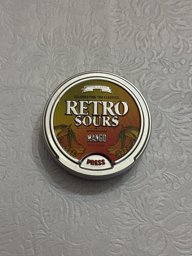 Retro Sours Mango Hard Candy New Sealed One Tin Like Altoids Sours - Picture 1 of 2