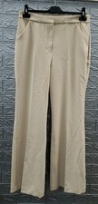 New EXPRESS Editor Studio Stretch Twill High Rise Flare Pant Tan Sz 10R