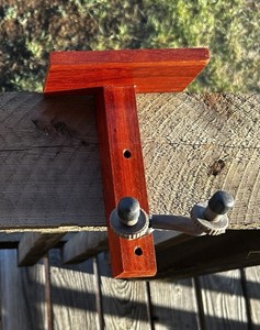 Ukulele mandolin hanger hand made padauk