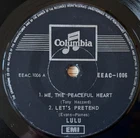 LULU ME, THE PEACEFUL HEART 7" EP COLUMBIA SINGAPORE (1968) VG POP VOCAL