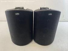 Pair of Polk Audio Atrium 5 Black Outdoor Speakers - Tested