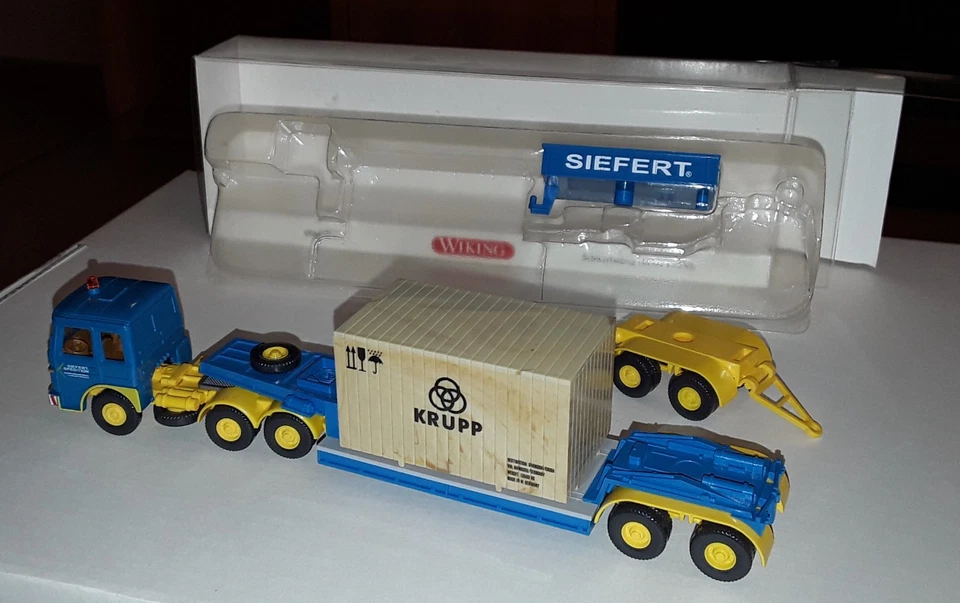 Wiking ähnl. 050402 MAN Tiefladesattelzug SIEFERT umgesteckt - Bild 2 von 4