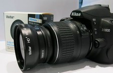 52MM VIVITAR 0.43X Fisheye Macro Lens for Nikon D3000 D3100 D5000 NIKON 18-55mm