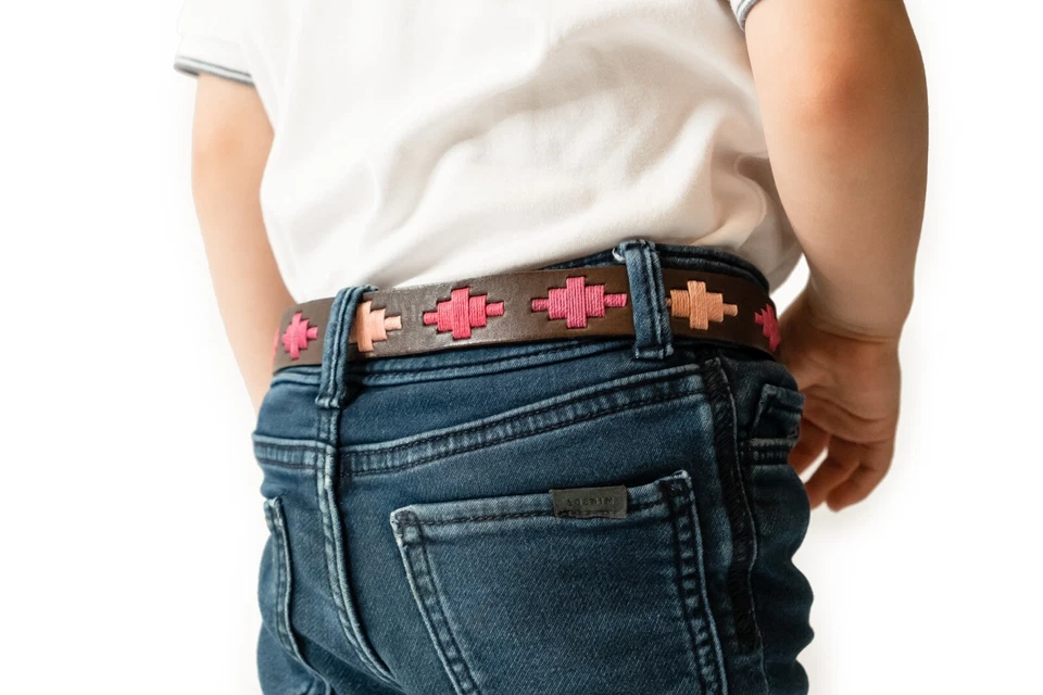 Детский вышитый ремень гаучо поло кожаный аргентинский ремень поло унисекс - Изображение 2 из 4