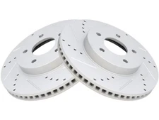 Front TRQ Brake Rotor Set fits Pontiac Torrent 2006 27PFYF