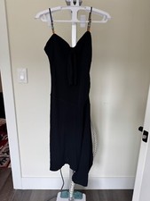 Express Black Dress Size 0 Spaghetti Strap Asymmetrical Hem Summer Dinner