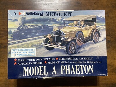 Vintage Hubley FORD MODEL A Phaeton Metal Kit no.4856 Open Box